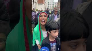 PTI supporters in London protest after Imran Khan arrested