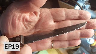 Sharpening a Cutco Serrated Knife and a Pair of Scissors