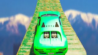 GTA 5 Funny Moments - Big Mountain Ramps (GTA V Online Gameplay)