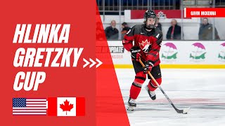 Gavin Mckenna (#9) vs USA - Hlinka Gretzky Cup - Aug 9 2024 - 2026 NHL Draft