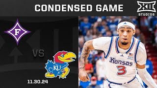 Furman vs. #1 Kansas Condensed Game | 2024-25 Big 12 Men's Basketball