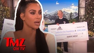Kanye & Kim Make A HUGE Donation To California Wildfire Victims | TMZ TV