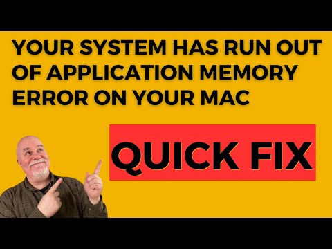Quickly Fix Your System Has Run Out of Application Memory Error on a Mac