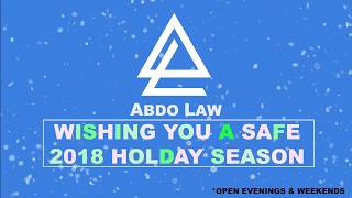 Celebrate Safe This Holiday Season - Abdo Law