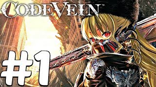 Code Vein (PS4) - Gameplay Walkthrough Part 1 - Queen's Knight Boss Fight (Anime Souls)