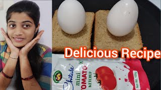 ब्रेड आणि अंड्या पासून बनवा सकाळचा झटपट नाश्ता #egg sandwich #bread egg recipe