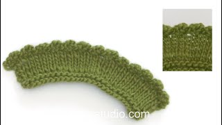 How to cast off with a picot edge