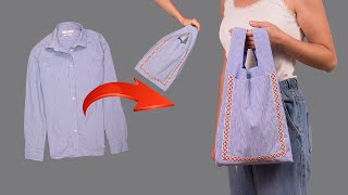 How to transform an old shirt into a tote bag easily!