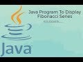 Program of Fibonacci Series with Recursion in Java