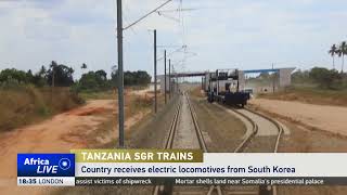 First batch of electric locomotives for Tanzania's newly built SGR arrive