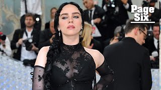 Billie Eilish heats up the Met Gala red carpet in sheer black gown | Page Six Celebrity News
