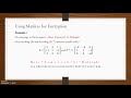 Linear Algebra in Cryptography