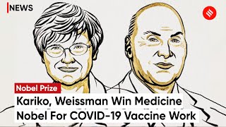 Nobel Prize 2023 For Medicine Goes To Katalin Kariko, Drew Weissman For Covid-19 Vaccine Work