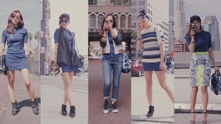 Street Style Fashion 1 Dress 5 Ways | Transformations