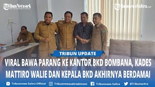 Usai Viral Kades Mattiro Walie Bawa Parang Datangi Kantor BKD Bombana, Kedua Pihak Sepakat Damai