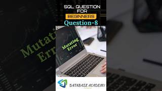 What is Mutating Error. how to avoid it? #sqlqueryinterviewquestionsandanswers #sql #interview