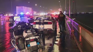 Driver dies on San Mateo Bridge after stealing car and running out of gas: CHP
