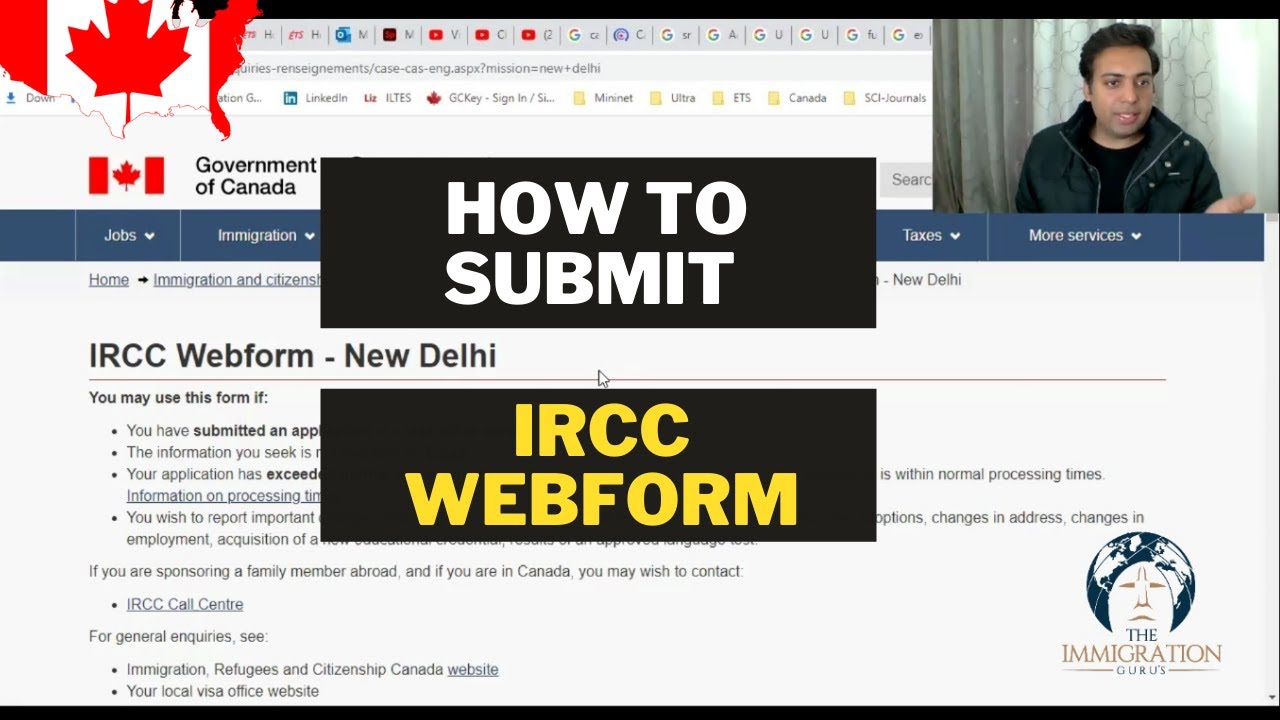 How To Submit IRCC Webform For Canada Visa Applications | Correct ...