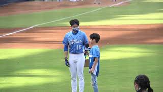 【黑鼠】20220605 富邦悍將 Fubon Guardians Fubon Angels Travis 開球嘉賓 微風小王子 伊萊