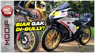 Review Suzuki GSX R150 @902Garage Ganti Velg & Arm Lebih Besar | Motor Plus Modif