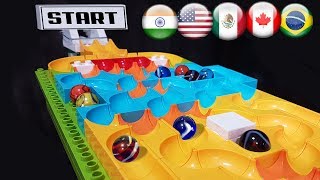 Marble Race 5 funnel : Incredible Country Balls Tournament