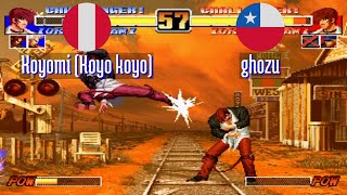 FT5 @kof96: Koyomi (Koyo koyo) (PE) vs ghozu (CL) [King of Fighters 96 Fightcade] Nov 1