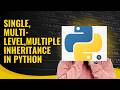 Python Inheritance Explained Simply | Single, Multiple & Multilevel in 10 Minutes