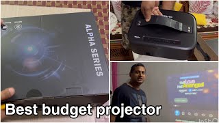 UNBOXING Wzatco ALPHA 2 max projector for home cinema and entertainment . Worth the buy