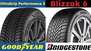 Goodyear UltraGrip Performance 3 vs Bridgestone Blizzak 6