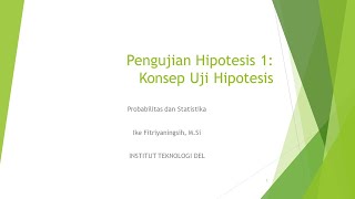 Konsep Pengujian Hipotesis