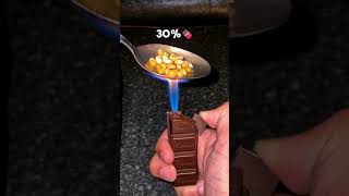 Person uses different, unique lighters to make popcorn on a spoon!