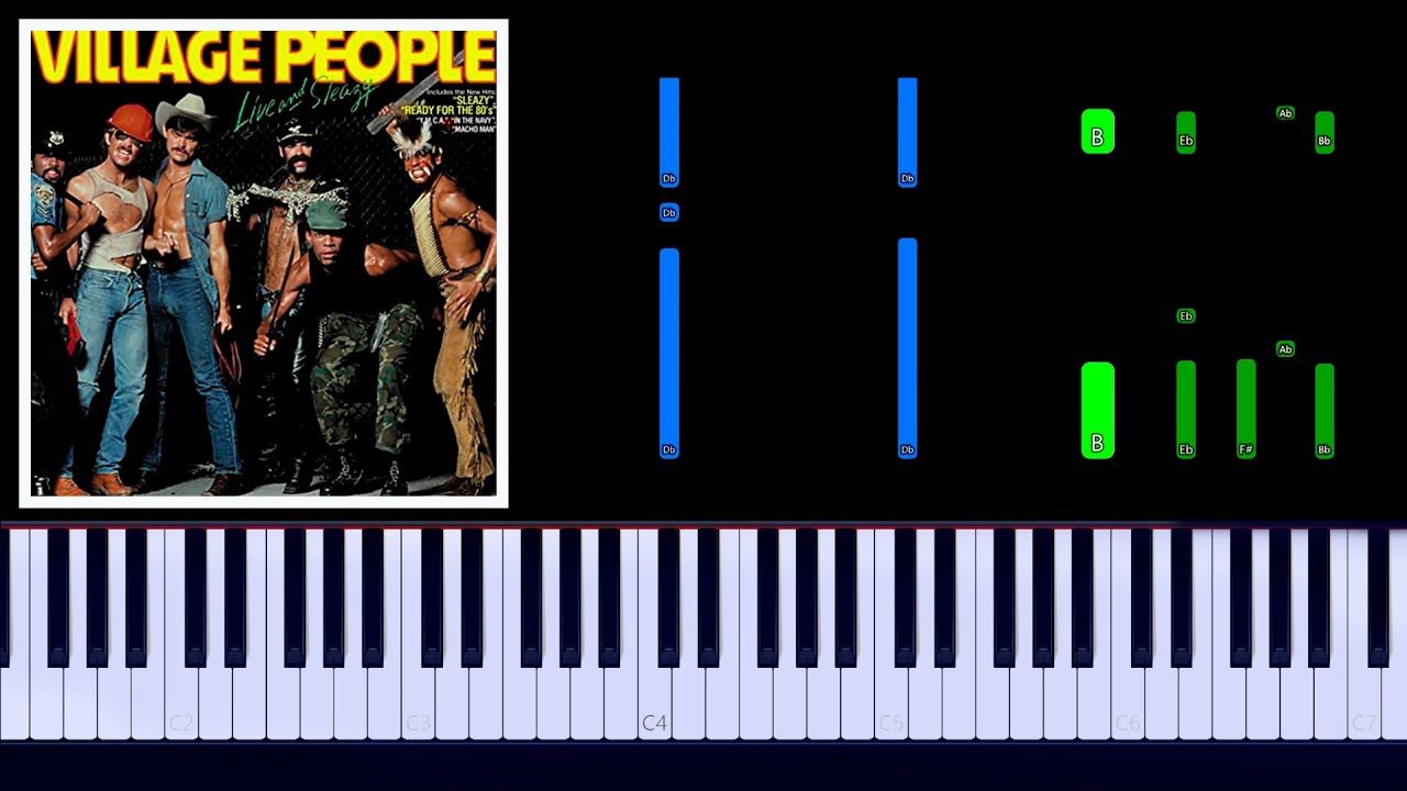 Village People Y M C A Piano Tutorial Youtube