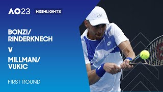 Bonzi/Rinderknech v Millman/Vukic Highlights | Australian Open 2023 First Round