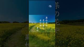 与謝蕪村（俳諧撰集『続明烏』より）