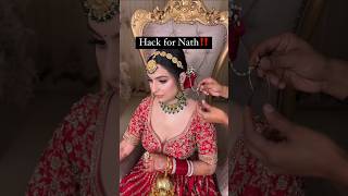 Very easy Hack For Nath!! Bride Makeup ceremony!! #viralshort #shortvideo #parulgargmakeup