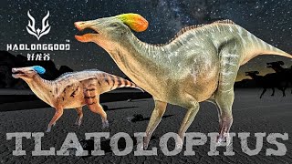 NEW HADROSAUR!!! Haolonggood Tlatolophus Review!!! Both versions!!!