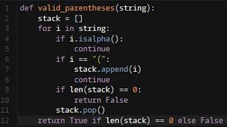 Python - Valid Parentheses | Codewars 5KYU