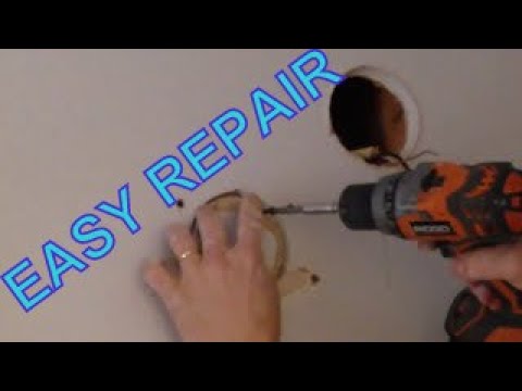 Easiest Way To Repair A Hole In Drywall - YouTube