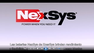 NexSys Batteries - Exceptional Performance for Traction Applications – with Spanish subtitles