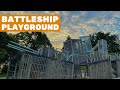 Battleship @ Sembawang Park — Tall spiral slides, fine sands #singapore #playground #battleship