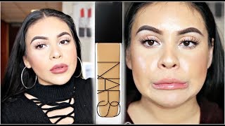 NEW NARS NATURAL RADIANT LONGWEAR FOUNDATION: REVIEW, DEMO + 10 HOUR WEAR TEST | JuicyJas