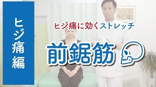 前鋸筋のストレッチ《肘の痛み編》