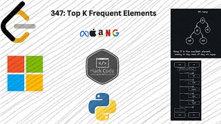 LeetCode 347: Top K Frequent Elements | Interview Prep| HashMap | Priority Q | Python | Hack Code