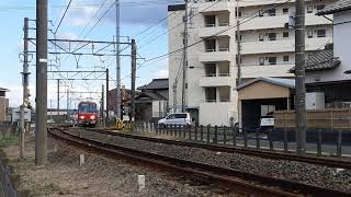 今渡～可児川の区間のカーブで撮影した3500系