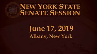 New York State Senate Session - 6/17/19