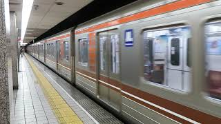 大阪メトロ堺筋線66系 天神橋筋六丁目駅到着 Osaka Metro Sakaisuji Line 66 series EMU