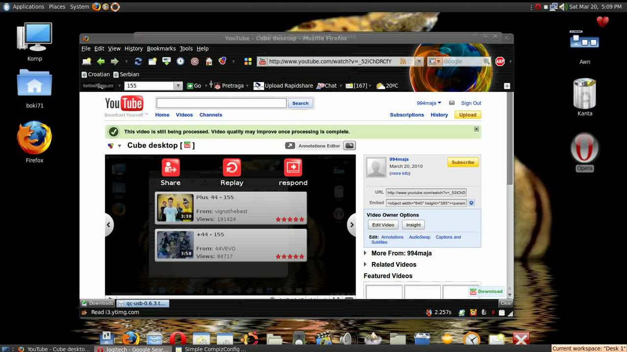 Cube Desktop Youtube