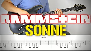 Easy Rammstein Guitar Riffs Rammstein Sonne Electric Guitar Tab Tutorial Riff Lesson Guitar ...
