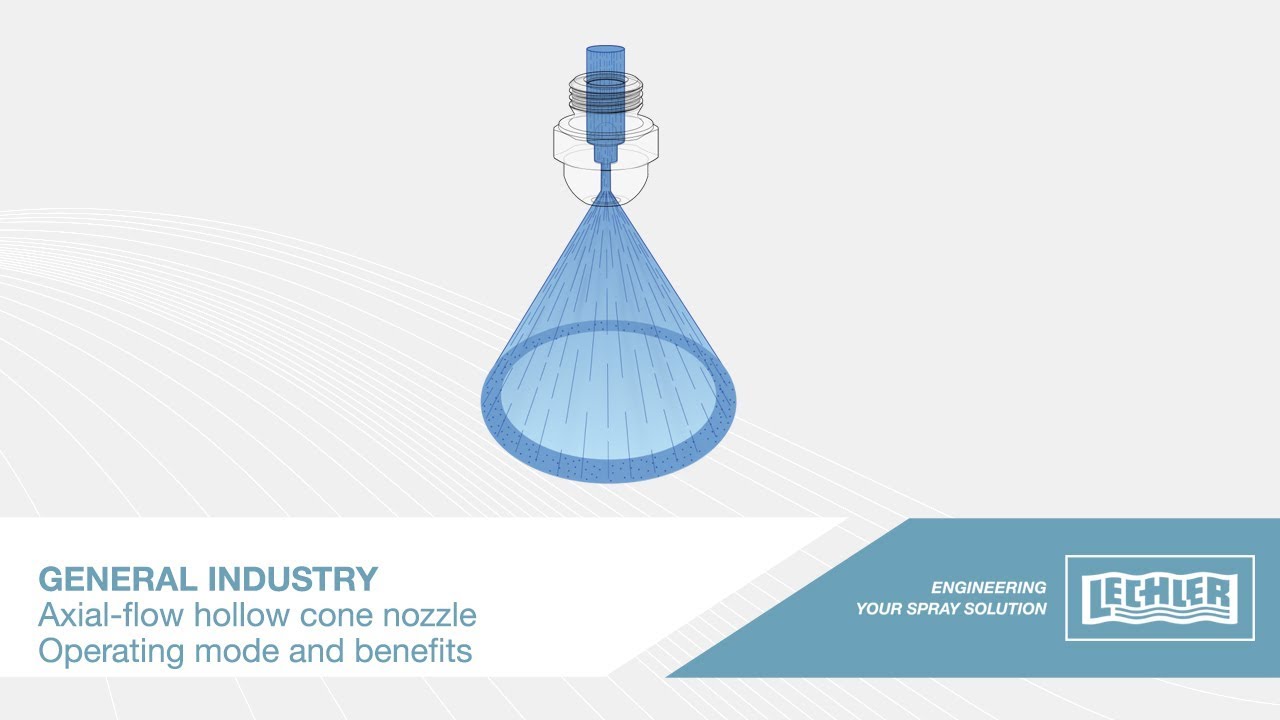 Functional Video Of An Axial-flow Hollow Cone Nozzle - YouTube