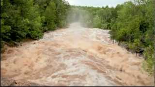 Amity Creek, Lester Park: View from 2nd Bridge, Duluth Flood 2012 V1473E